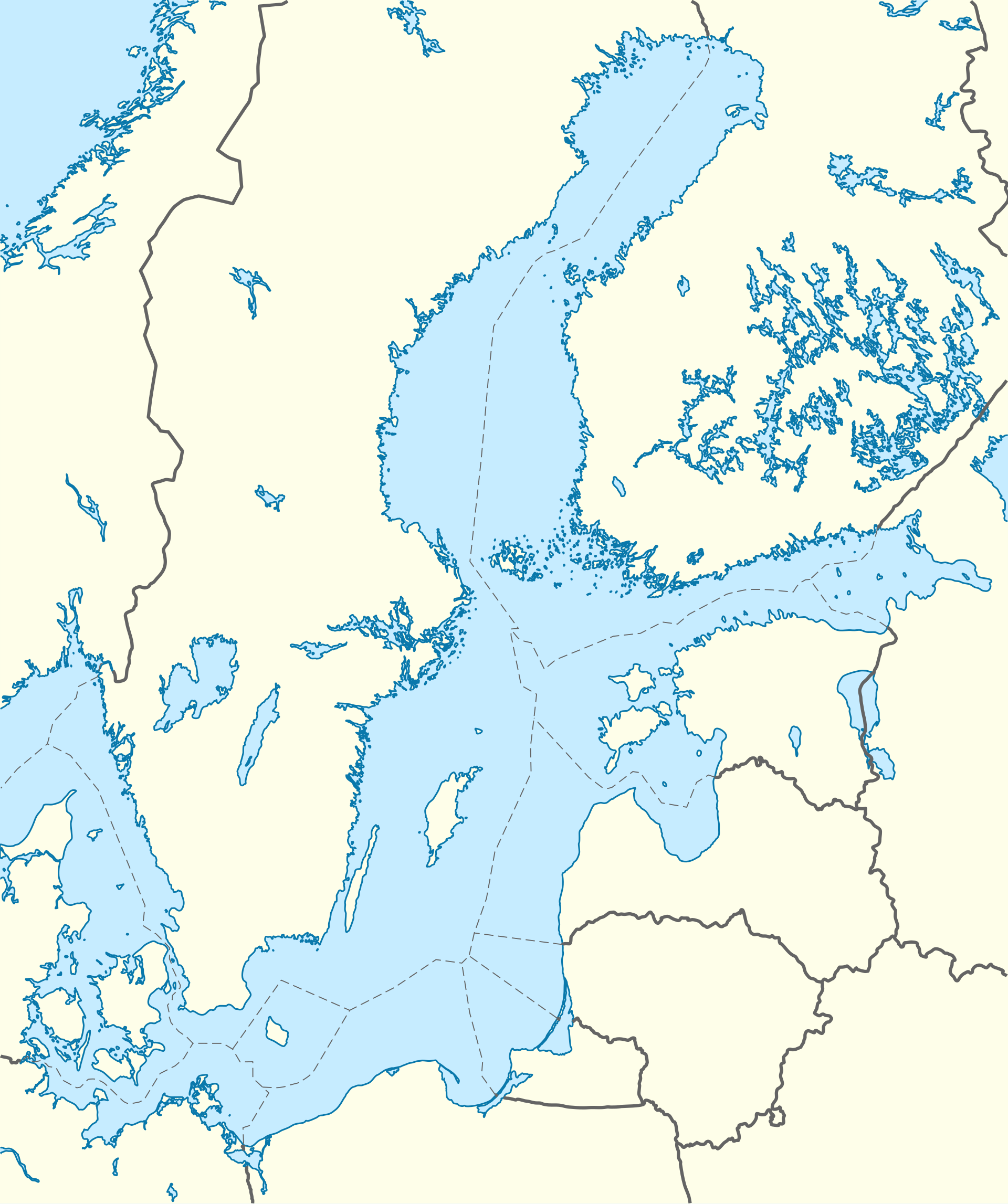Location map of the Baltic Sea, with the Gulf of Bothnia to the north