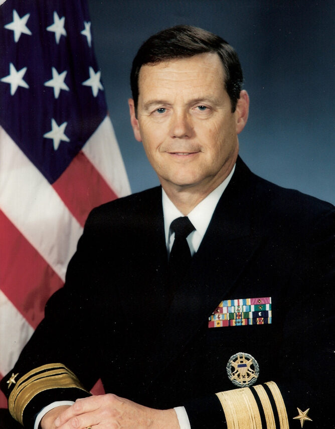 Official U.S. Navy portrait of Vice Admiral Thomas R. Wilson in dress uniform